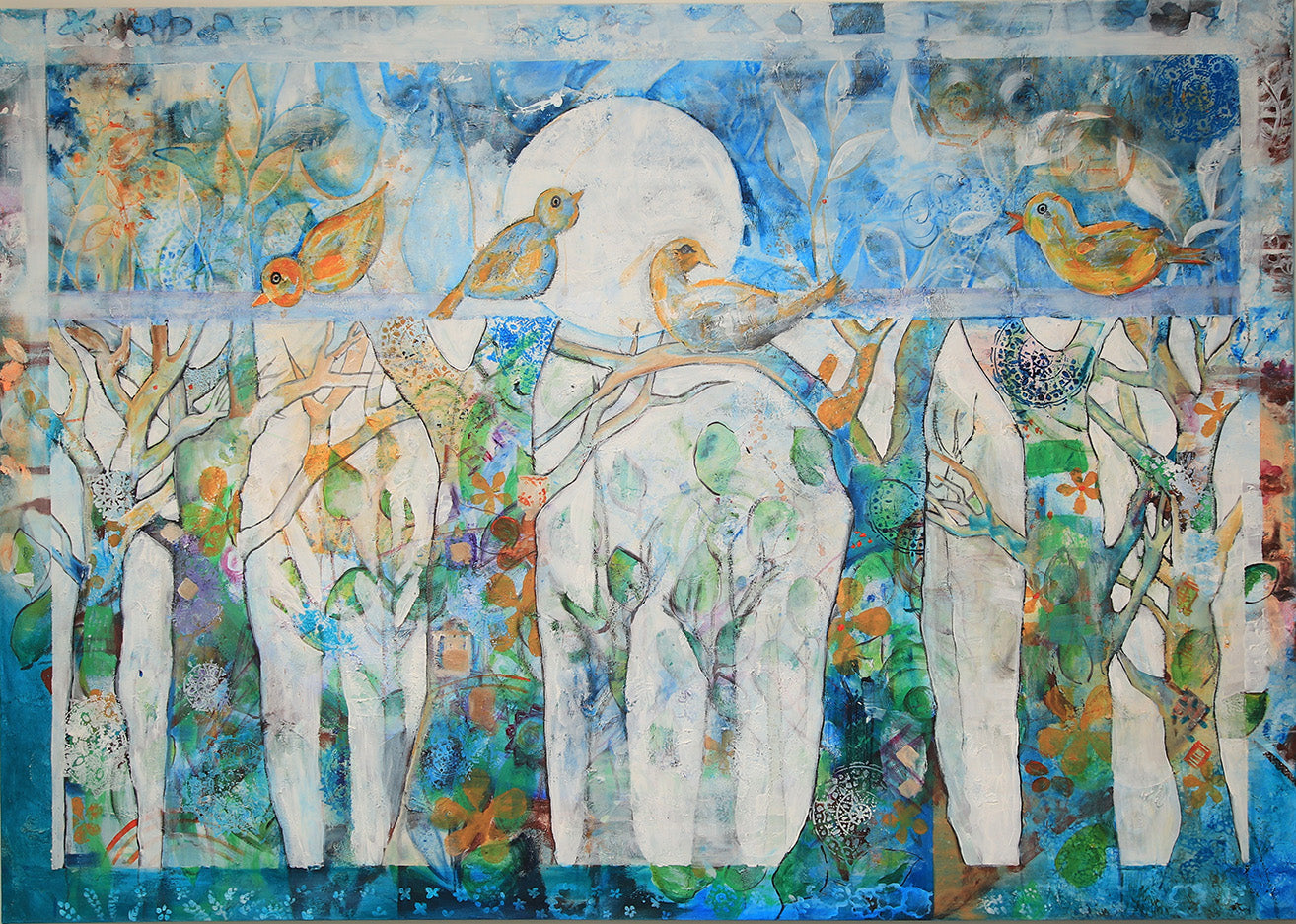 The singing birds
